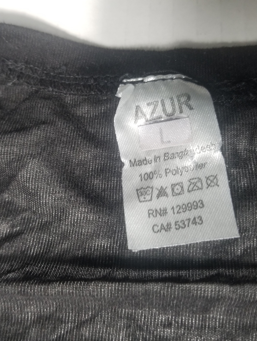 AZUR WOMEN'S BLACK SHEER TANK TOP SIZE LARGE - Picture 4 of 9